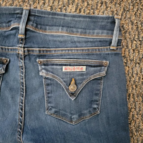 Awesome Hudson Flap Pocket Straight Leg Skinny Jeans Stretchy Size 27 - Picture 10 of 11
